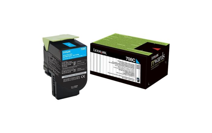Lexm 708C Cyan Toner
