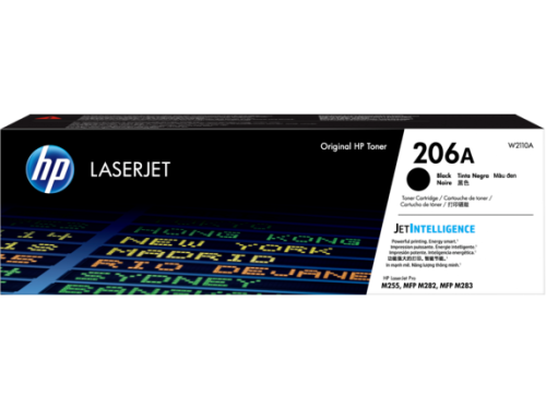 HP 206A Black Original LaserJet Toner Cartridge (W2110A)
