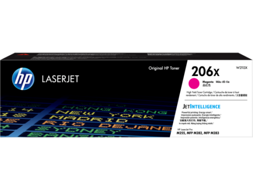 HP 206X High Yield Magenta Original LaserJet Toner Cartridge (W2113X)