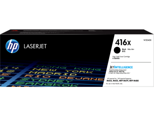 HP 416X High Yield Black Original LaserJet Toner Cartridge (W2040X)