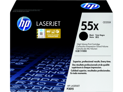 HP 55X High Yield Black Original LaserJet Toner Cartridge (CE255X)