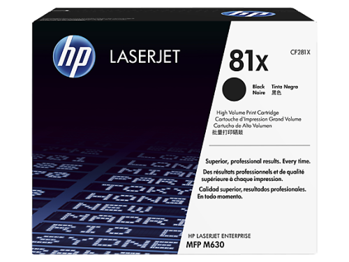 HP 81X High Yield Black Original LaserJet Toner Cartridge (CF281X)