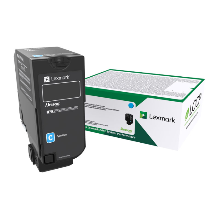 Lexmark 74C6HC0 HY Cyan Toner (LX746HC)