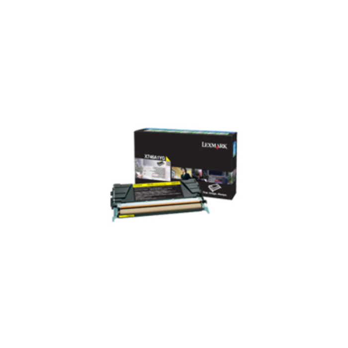Lexmark X746A1YG Yellow Pre Cartridge (LXX746A1YG)