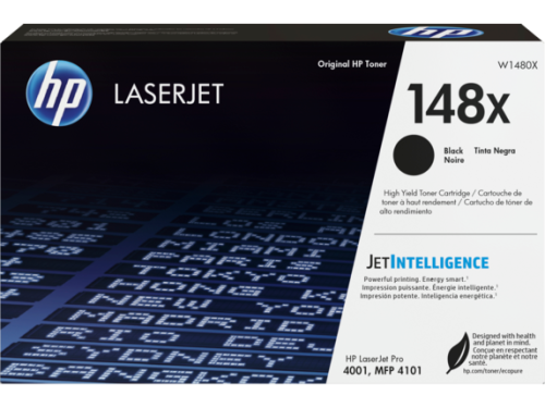 HP 148X High Yield Black Original LaserJet Toner Cartridge (W1480X)